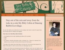 Tablet Screenshot of ittybittycabins.com